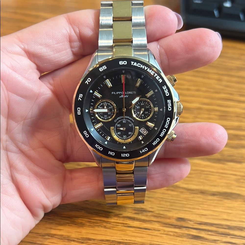 Black and Gold Men's Watch